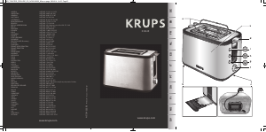 Manuale Krups KH442D10 Control Line Tostapane