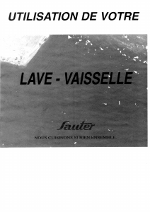 Mode d’emploi Sauter 60V411R Lave-vaisselle