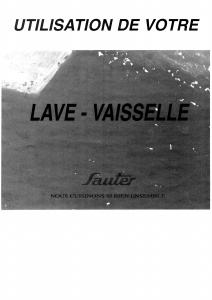 Mode d’emploi Sauter 60V431 Lave-vaisselle