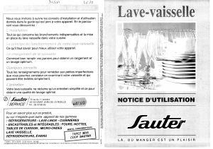 Mode d’emploi Sauter 345VI Lave-vaisselle