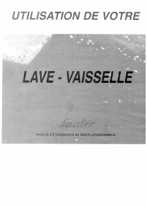 Mode d’emploi Sauter LVD21 Lave-vaisselle