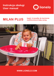 Manual Lionelo Milan Plus Baby High Chair