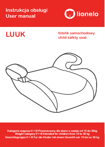 Manual Lionelo Luuk Car Seat