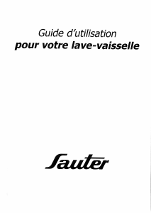 Mode d’emploi Sauter SVI41BF1 Lave-vaisselle