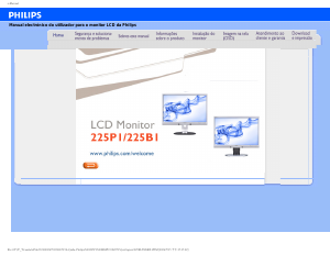 Manual Philips 225B1CB Monitor LCD