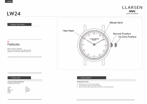 Handleiding Lars Larsen 124GDGM REGITZE Horloge