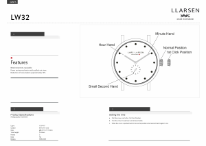 Manual Lars Larsen 132SDBLL CHRISTOPHER Watch