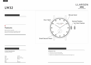 Handleiding Lars Larsen 132SWBLL CHRISTOPHER Horloge