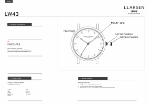 Handleiding Lars Larsen 143GWBL NIKOLAJ Horloge