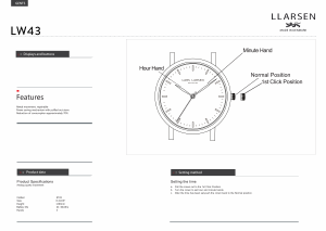 Manual Lars Larsen 143GWBLL NIKOLAJ Watch