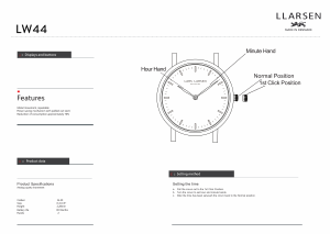 Manual Lars Larsen 144CBBL JOSEPHINE Watch