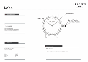 Manual Lars Larsen 144GWGM JOSEPHINE Watch