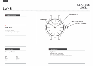 Manual Lars Larsen 145GWBLL LYKKE Watch