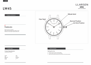 Manual Lars Larsen 145RWBLL LYKKE Watch