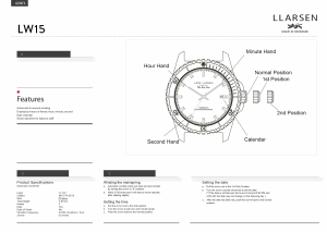 Handleiding Lars Larsen 150SBDBL FREDERIK Horloge