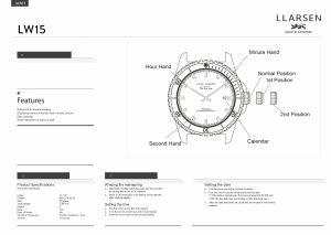 Handleiding Lars Larsen 150SBSB FREDERIK Horloge