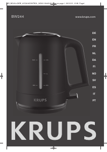 Bruksanvisning Krups BW244110 ProAroma Vattenkokare