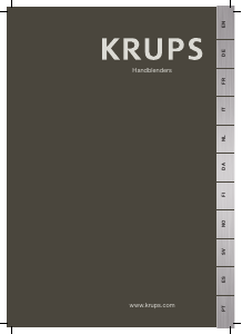 Mode d’emploi Krups HZ305110 Perfext Mix 9000 Plus Mixeur plongeant