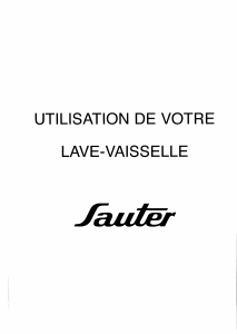 Mode d’emploi Sauter VIPFULL Lave-vaisselle