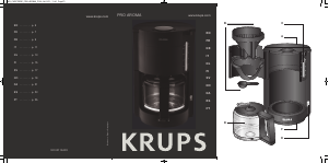 Bedienungsanleitung Krups F3090110 ProAroma Kaffeemaschine