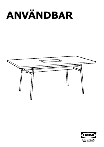Посібник IKEA ANVANDBAR Обідній стіл