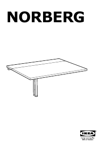 Manual IKEA NORBERG Masă bucătărie