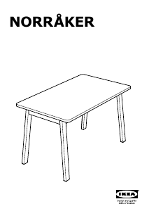 Manual IKEA NORRAKER Dining Table