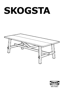 Návod IKEA SKOGSTA Jedálenský stôl