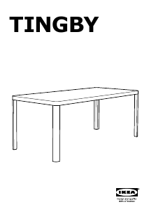 Hướng dẫn sử dụng IKEA TINGSBY Bàn ăn