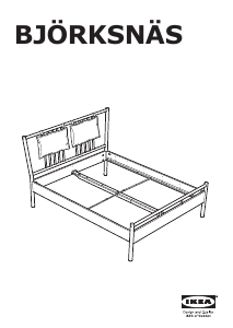 Bedienungsanleitung IKEA BJORKSNAS Bettgestell