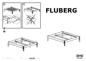 Brugsanvisning IKEA FLUBERG Sengestel