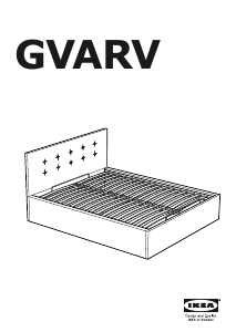 Használati útmutató IKEA GVARV Ágykeret