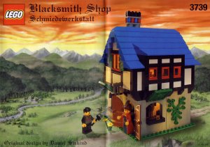 Manual Lego set 3739 Castle Blacksmith shop