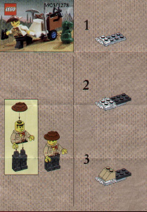 Bedienungsanleitung Lego set 1278 Adventurers Jones und baby Tyranno