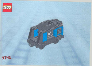 Bedienungsanleitung Lego set 3742 Trains Zugwagen
