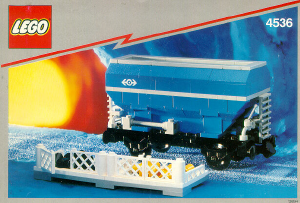 Handleiding Lego set 4536 Trains Blauwe wagon