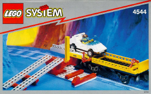 Handleiding Lego set 4544 Trains Autotransport wagon