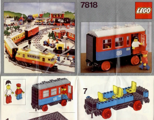 Manual Lego set 7818 Trains Passenger coach