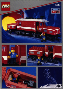 Handleiding Lego set 4551 Trains Krokodil locomotief