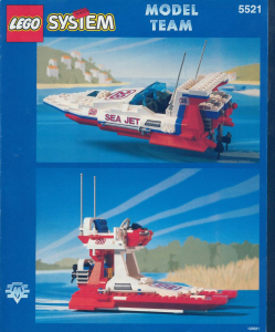 Handleiding Lego set 5521 Model Team Sea jet