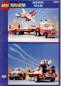 Handleiding Lego set 5591 Model Team Mach II red bird truck