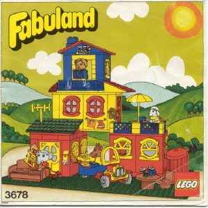 Manual Lego set 3678 Fabuland Lionel Lions lodge