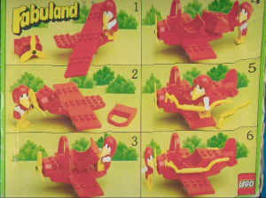 Bedienungsanleitung Lego set 3625 Fabuland Sany Möwe mit Flugzeug