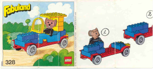 Handleiding Lego set 328 Fabuland Michael Mouse en zijn nieuwe auto