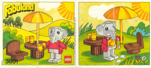 Bedienungsanleitung Lego set 3601 Fabuland Elton Elefant