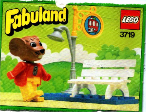 Handleiding Lego set 3719 Fabuland Bushalte met Maximilian Mouse