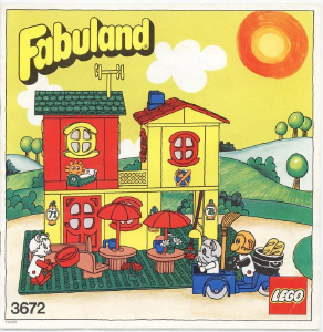 Handleiding Lego set 3672 Fabuland Het motel