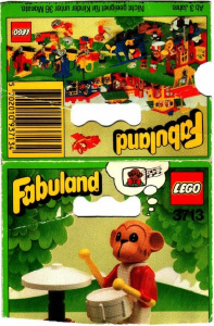 Handleiding Lego set 3713 Fabuland Mike Monkey