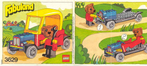 Handleiding Lego set 3629 Fabuland Barney Bear