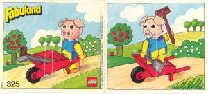 Handleiding Lego set 325 Fabuland Percy Pig en zijn kruiwagen